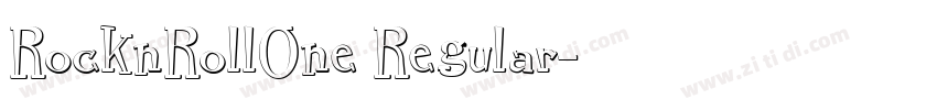 RocknRollOne Regular字体转换